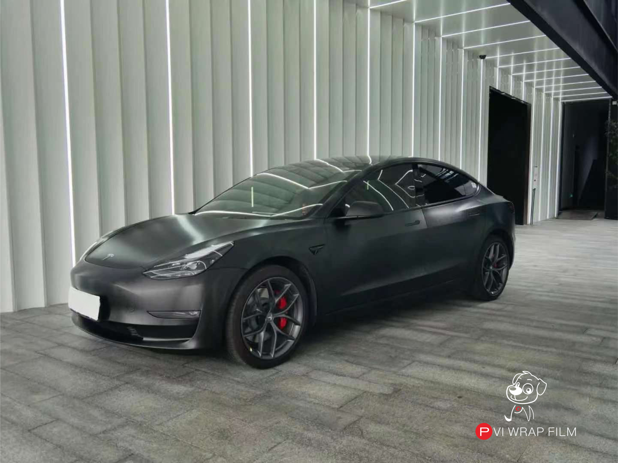 特斯拉 金属拉丝黑